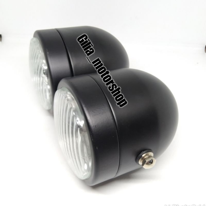 Reflektor reflector Lampu Depan Double 4.5 Inch Model Harley bohlam H4 Batok headlamp owen Caferacer Lampu Depan Vixion,cb