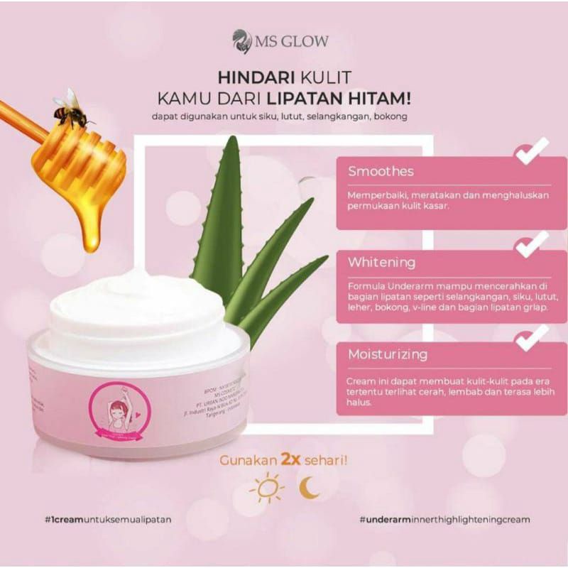 UNDERARM MS GLOW/CREAM PEMUTIH KETIAK/UNDERARM TERMURAH