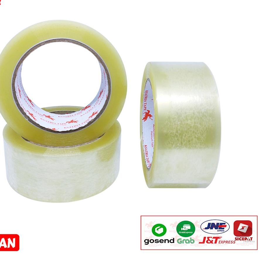 

❖IMPORT❖ Lakban OPP Tape / Lakban Bening KSATRIA Tape 100 Yard produck terlaris