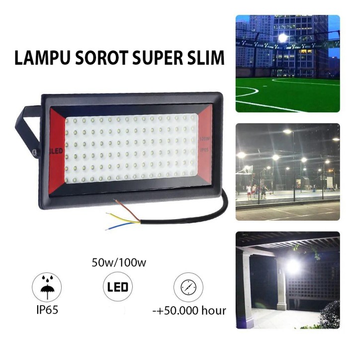 [WS] LAMPU TEMBAK OUTDOOR LAMPU SOROT LED 50w LAMPU LED REKRAME / LAMPU SOROT 100W