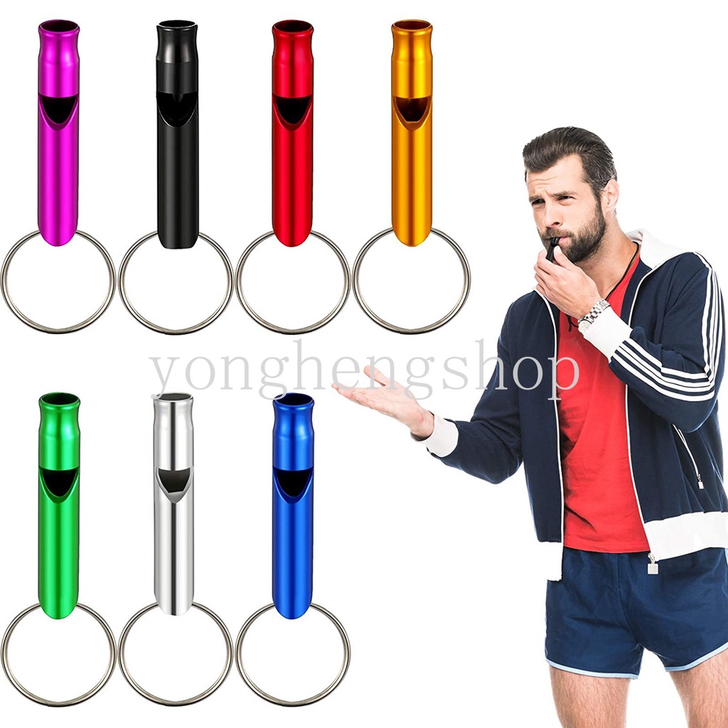 Peluit Mini Portable Dengan Gantungan Kunci EDC Untuk Camping / Hiking / Survival / Outdoor