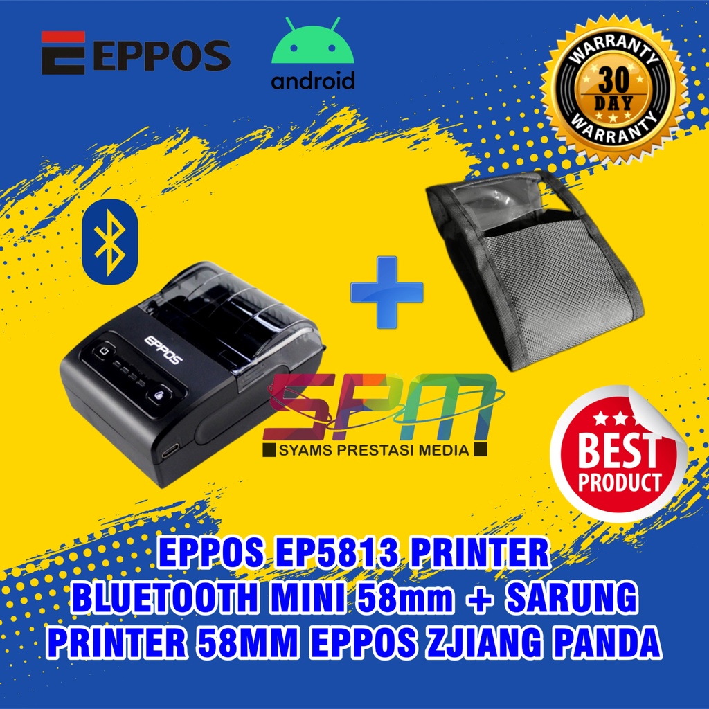 EPPOS EP5813 Printer Bluetooth Mini 58mm + SARUNG PRINTER 58MM EPPOS ZJIANG PANDA