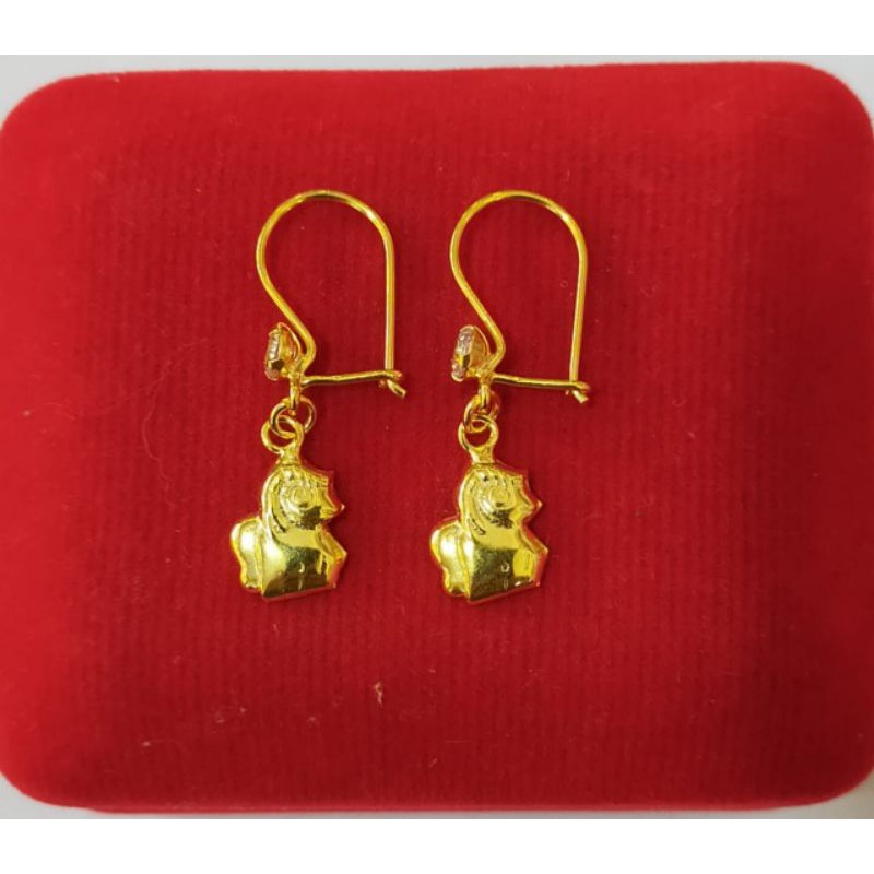 Anting Gantung variasi, Perak 925, Sepuh Emas Kuning