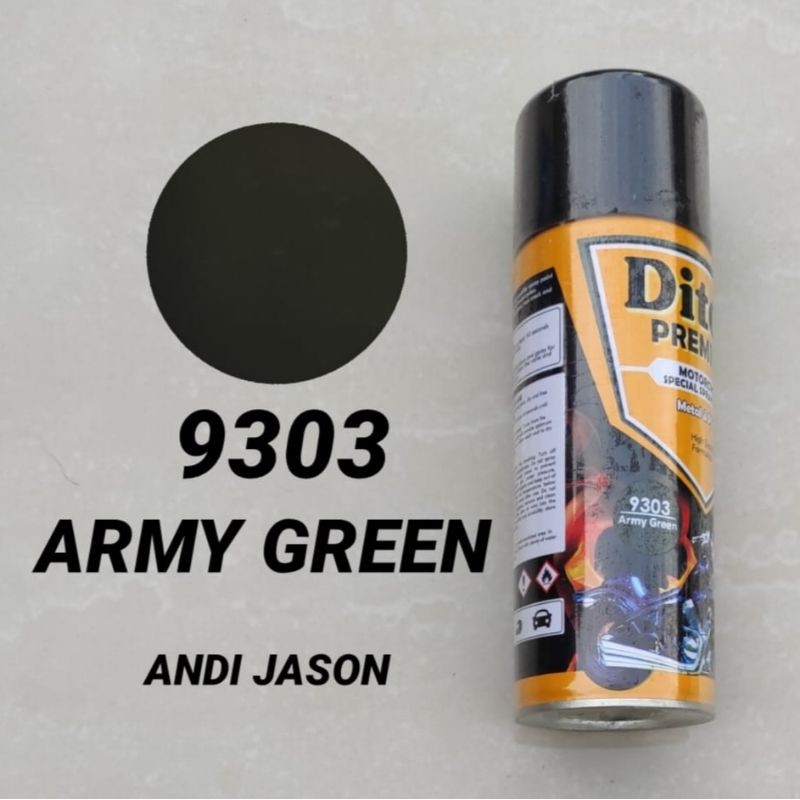 DITON PREMIUM CAT SEMPROT TAHAN BENSIN 400CC 9303 ARMY GREEN