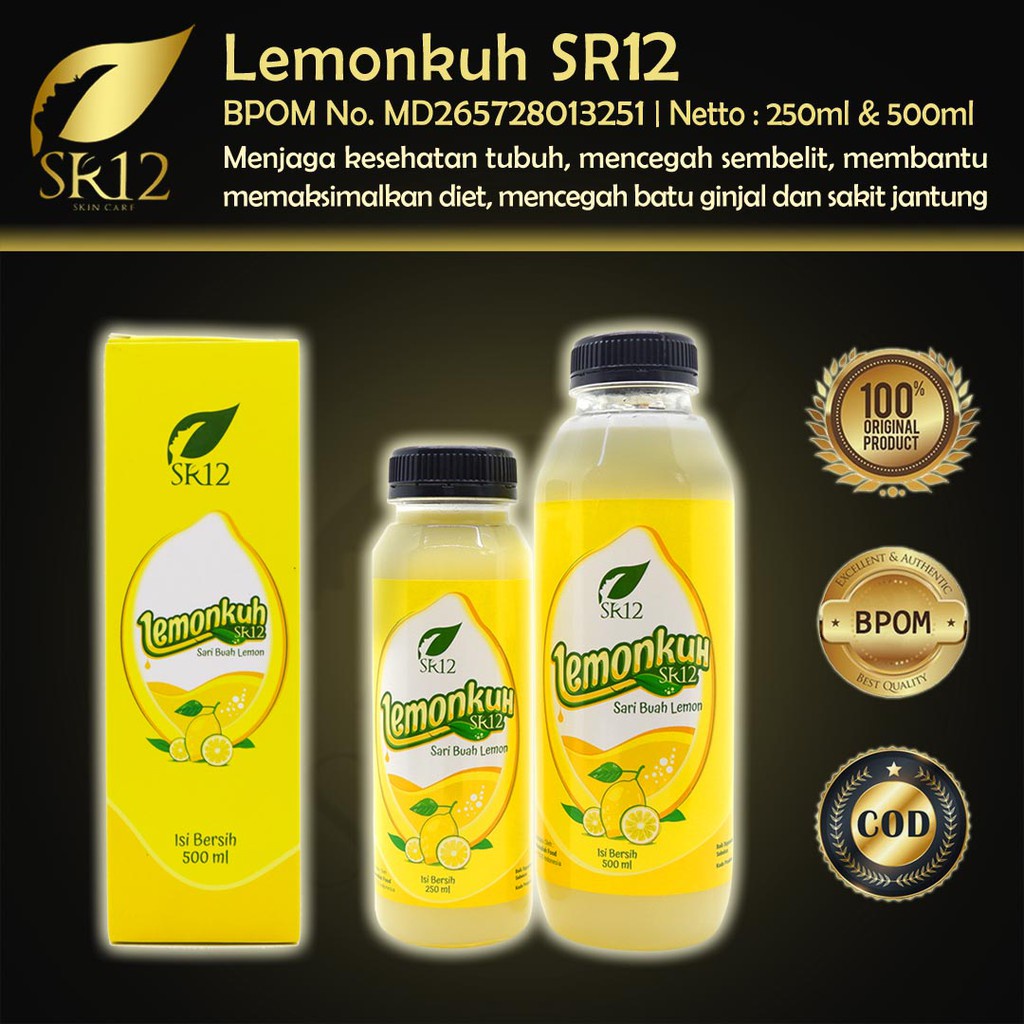 

Lemonkuh SR12 Sari Lemon Murni Untuk Diet Detox Penurun Berat Badan Herbal SR 12