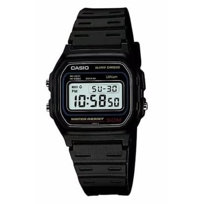 Casio Original Unisex W-59-1VQ Rubber Strap