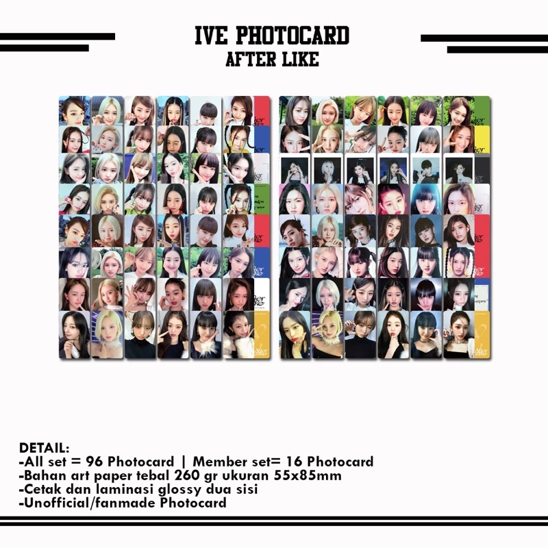 IVE AFTER LIKE PHOTOCARD
