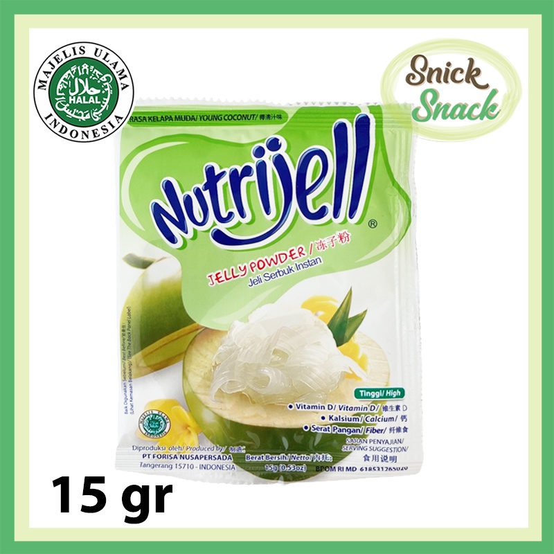 

Nutrijel Kelapa 15 gr Nutrijell Coconut Jelly