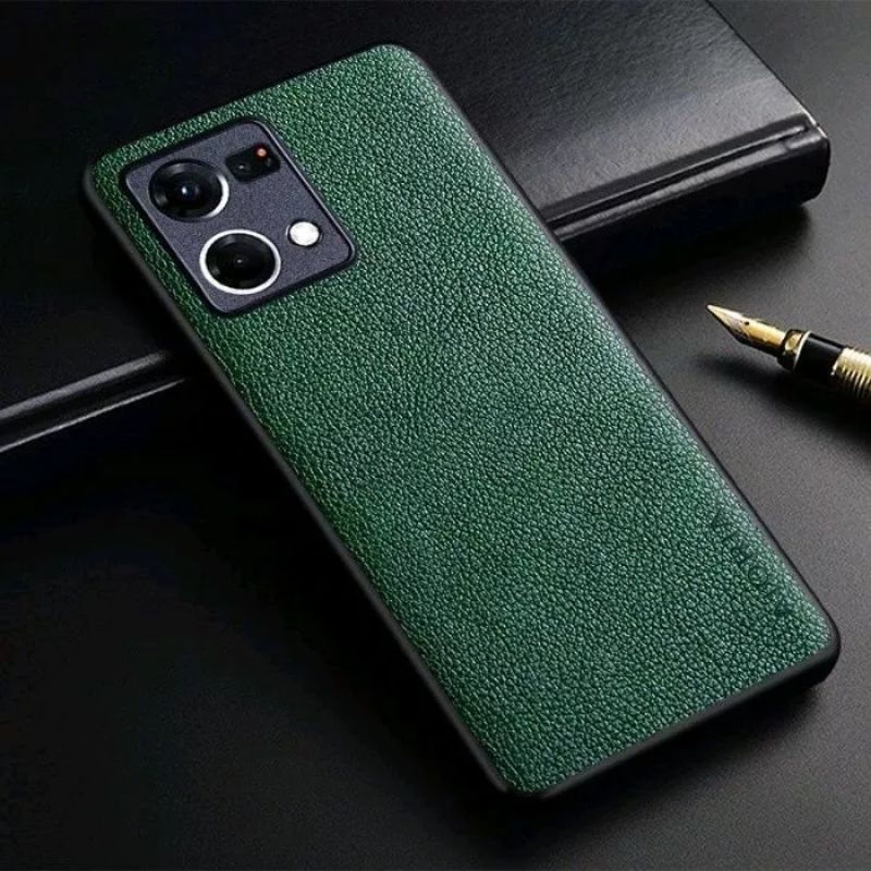 OPPO RENO 8 4G / RENO 8T 4G 5G / RENO 8 5G / RENO 8 PRO 5G COVER CASE PREMIUM LEATHER CASE AIORIA LEATHER SOFTCASE SILIKON- RENO8 4G BLACK