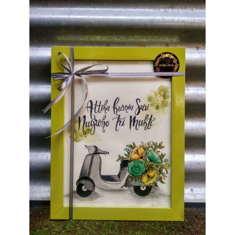 

Handlettering fame 2D lukis vespa