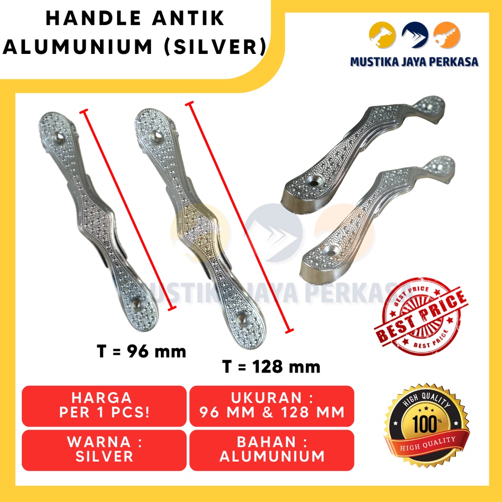 Handle Gagang Tarikan Handel Lemari Laci Antik Unik HA Antique Gold Si