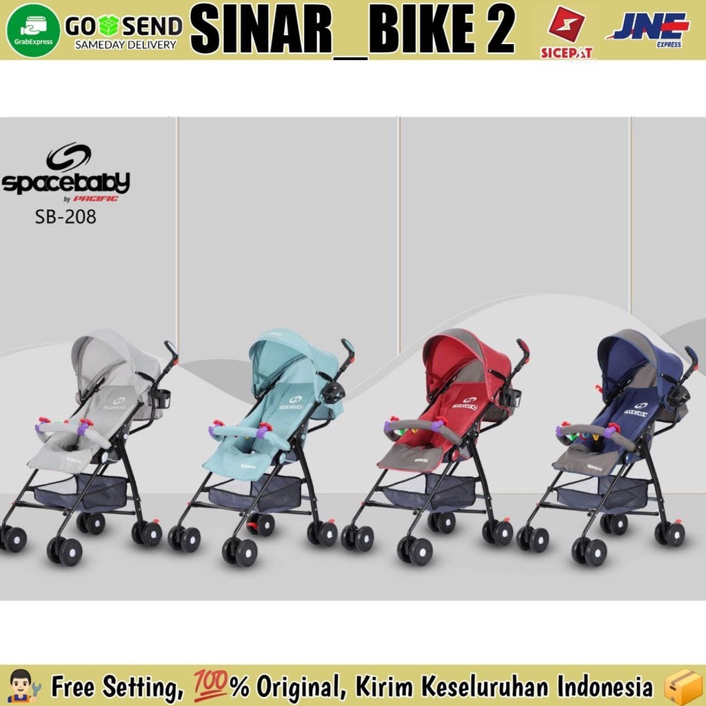 Baby Stroller SPACEBABY SB-208 Kereta Dorong Bayi