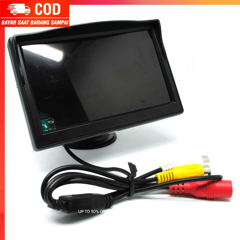 (100% BARANG ORI) Monitor Rear View Parkir Mobil TFT LCD 5 Inch