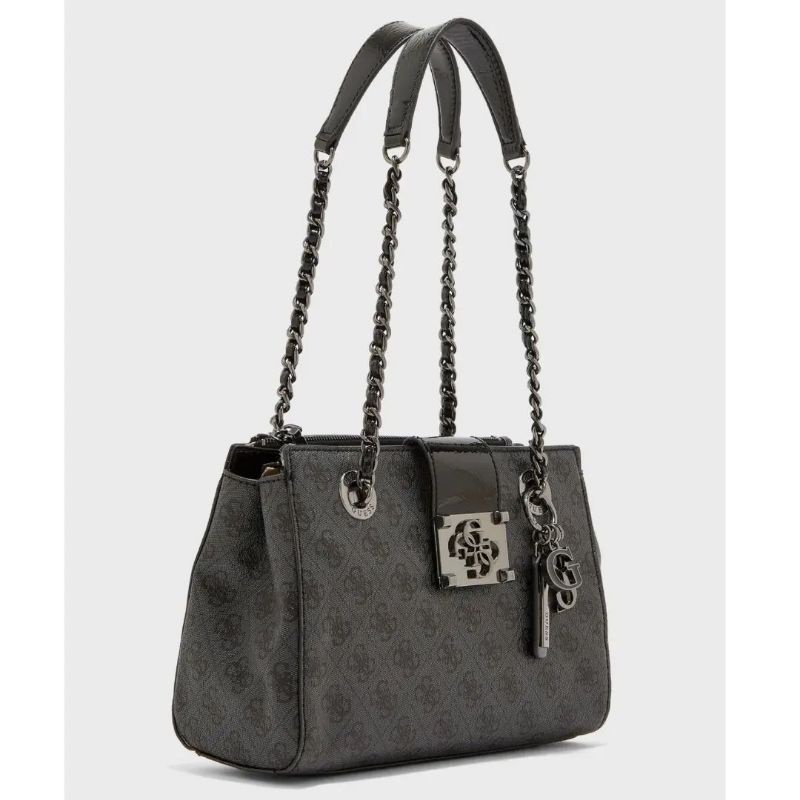 10.10 SALE | GUESSS LOGO CITY SOCIETY SATCHEL - Handbag