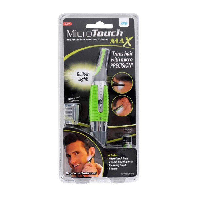 Pisau Cukur Elektrik 4 in 1 Micro Touch Magic Max Hair Groomer - Green