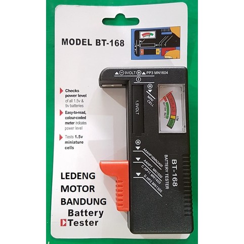 Analog Battery Tester Bt-168 Test Alat Cek Tes Batu Baterai BT168