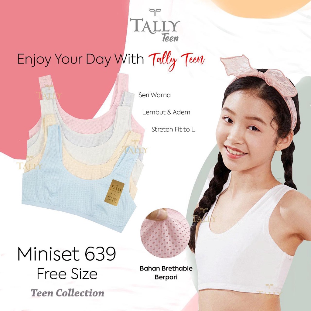 TALLY MINISET 639 I TANPA BUSA I FREE SIZE I FIT L I BAHAN KATUN