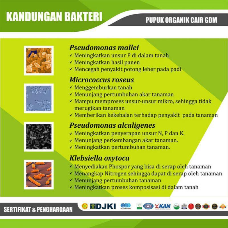 GDM Pupuk Organik Cair Nutrisi Tanaman Hias Sayur dan Buah 1L