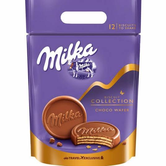 

MILKA Biscuit Collection Choco Wafer Big Pouch Isi 12 Pcs