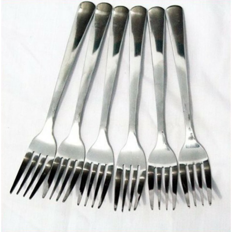 Alat Makan Sendok &amp; Garpu Komodo Glowsy Stainless 1 Pack isi 6 Pcs