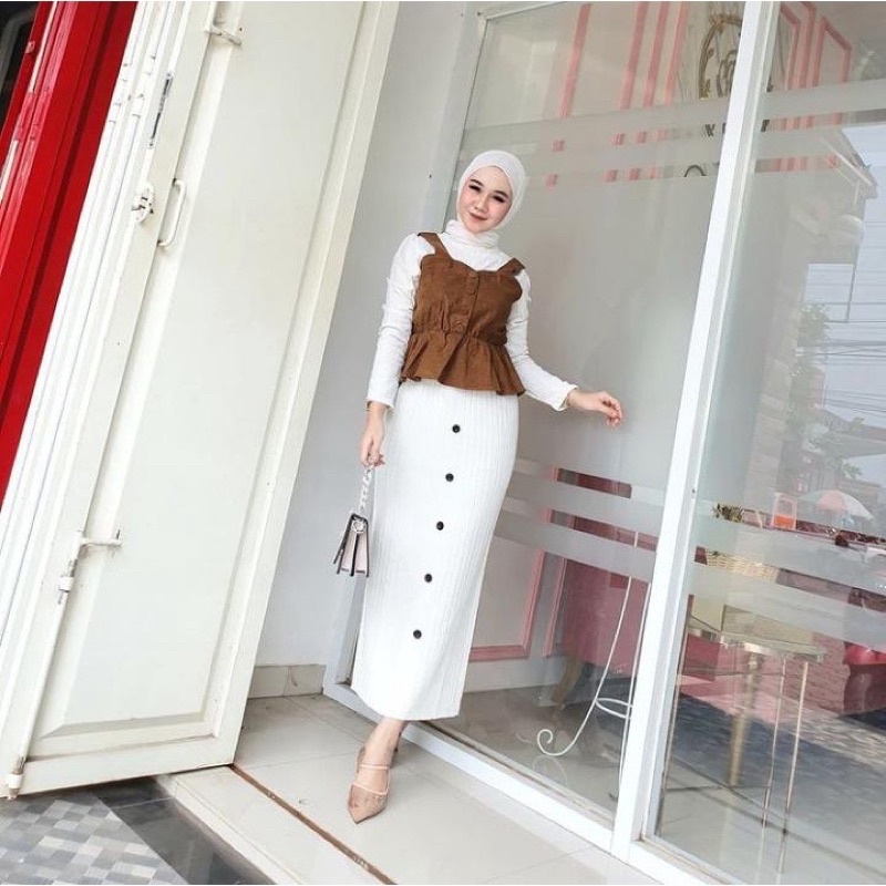 Hanum Skirt / Rok Rajut Wanita Import