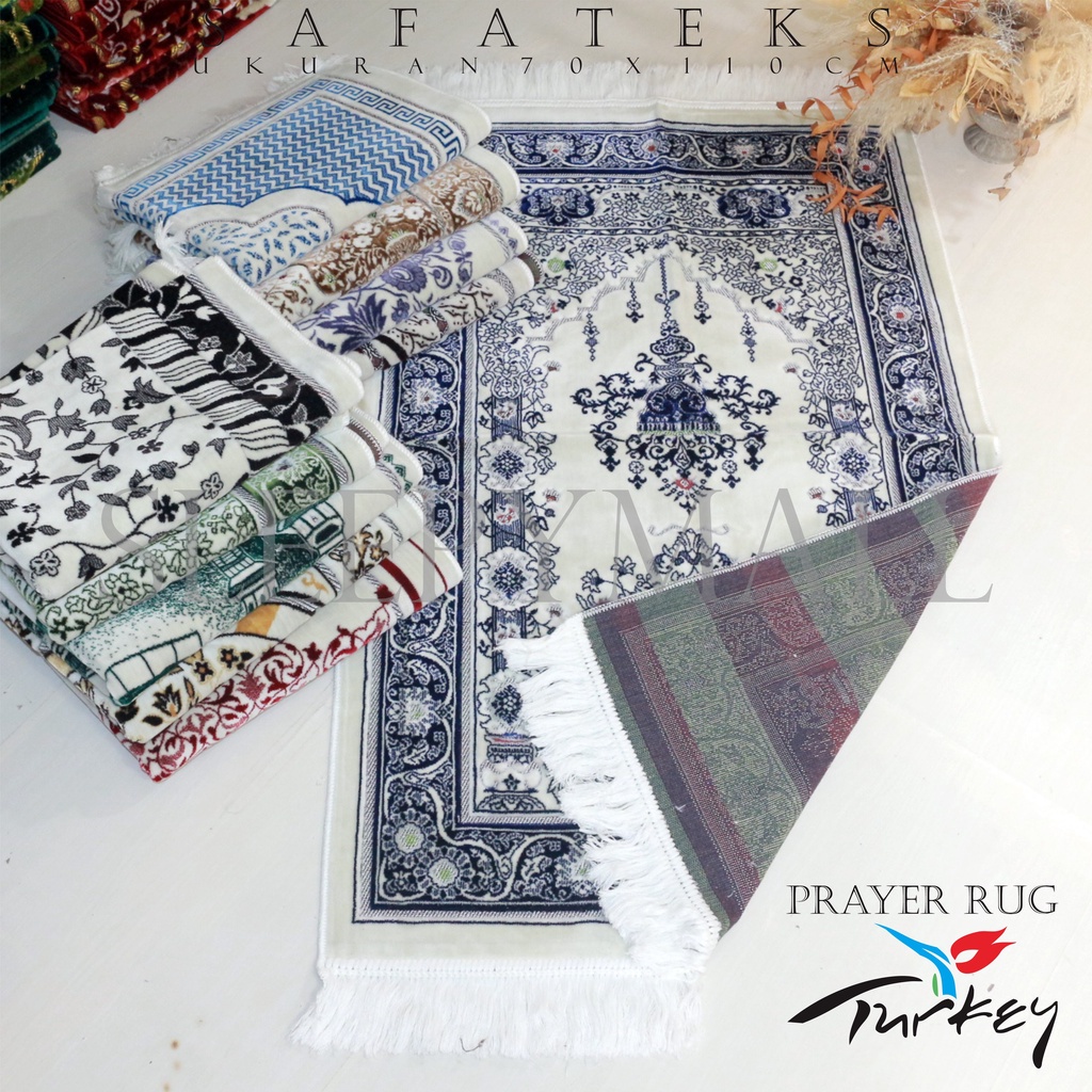 Sajadah turki bludru hitam premium,motif bunga,turki premium Sajadah turki kualitas super Harga mura