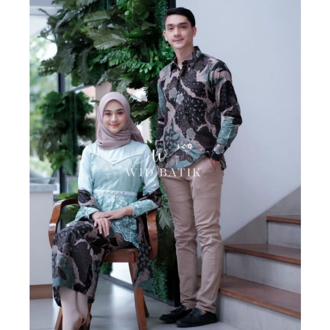 BAJU COUPLE KEBAYA BROKAT KONDANGAN TUNANGAN KAPEL AKITA WIDBATIK UWIKBATIK ALBATIK WISUDA