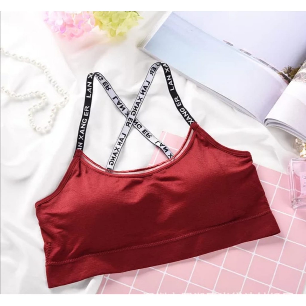 ♥TMALL88♥ COD Hot Sale Bra Wanita Model Tanpa Kawat Dengan Bahan Halus Sexy