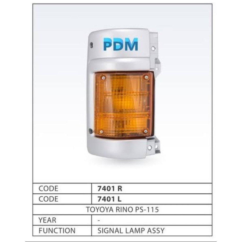 SEIN LAMP - TOYOTA DYNA RINO 115PS CPU