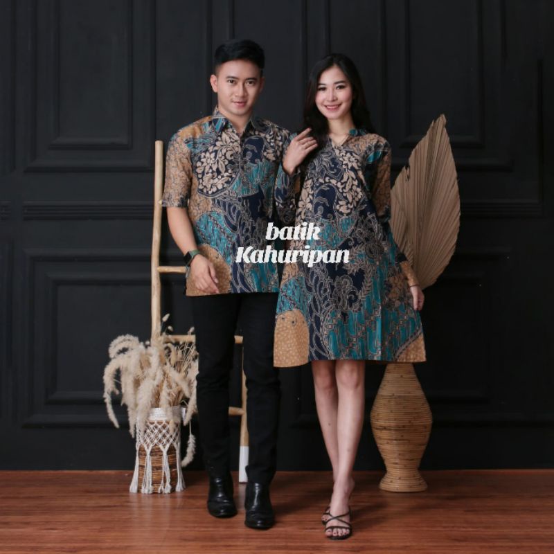 Batik Couple Atasan Batik Wanita Lengan Panjang Tunik Batik