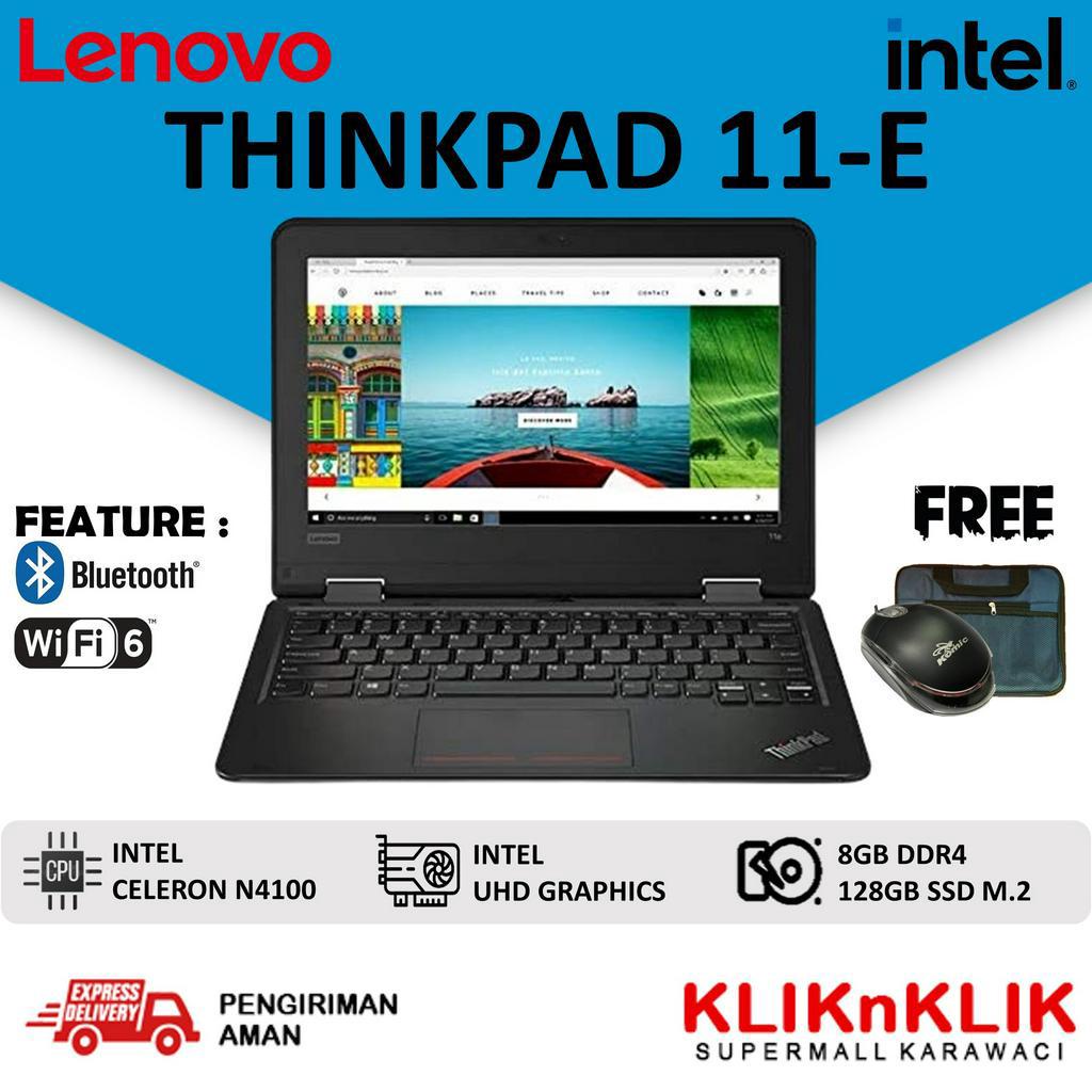 LAPTOP MURAH LENOVO THINKPAD YOGA 11 E INTEL N4100 8GB 128GB SSD WINDOWS 11 PRO