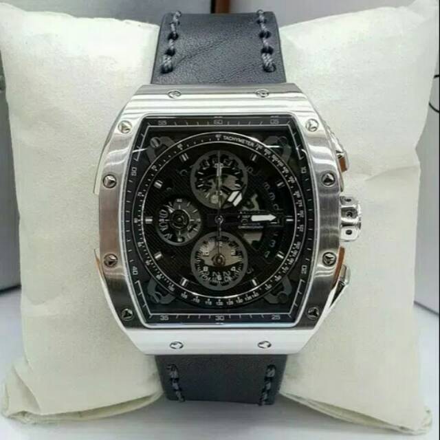 JAM TANGAN PRIA ALEXANDRE CHRISTIE AC 6411 BLACK SILVER