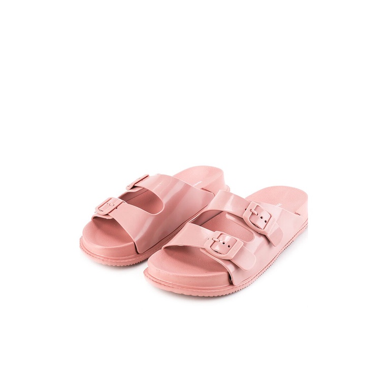 SANDAL SLIDE WANITA HUSH PUPPIES ORIGINAL CASUAL BRANDED PINK HW22