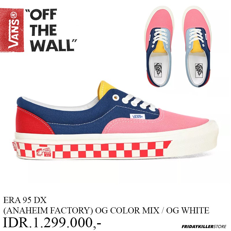 SEPATU VANS OFF THE WALL | ERA 95 DX ANAHEIM FACTORY OG COLOR MIX OG WHITE