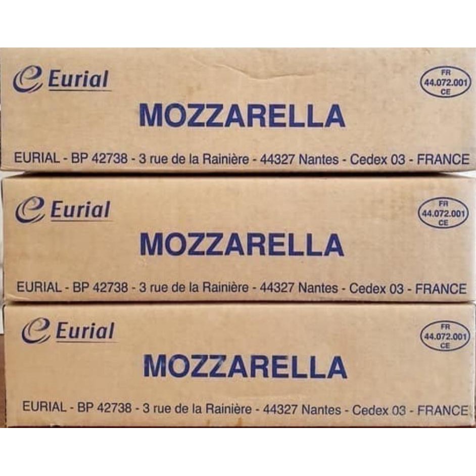 Cheese Mozarella Cheese 4x2.5kg - Eurial 10kg - Keju Gosend/Grab Only!!