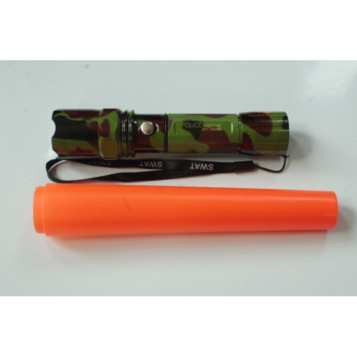 Senter Police SWAT Led Flashlight Loreng 58000W ZXT-T8626M