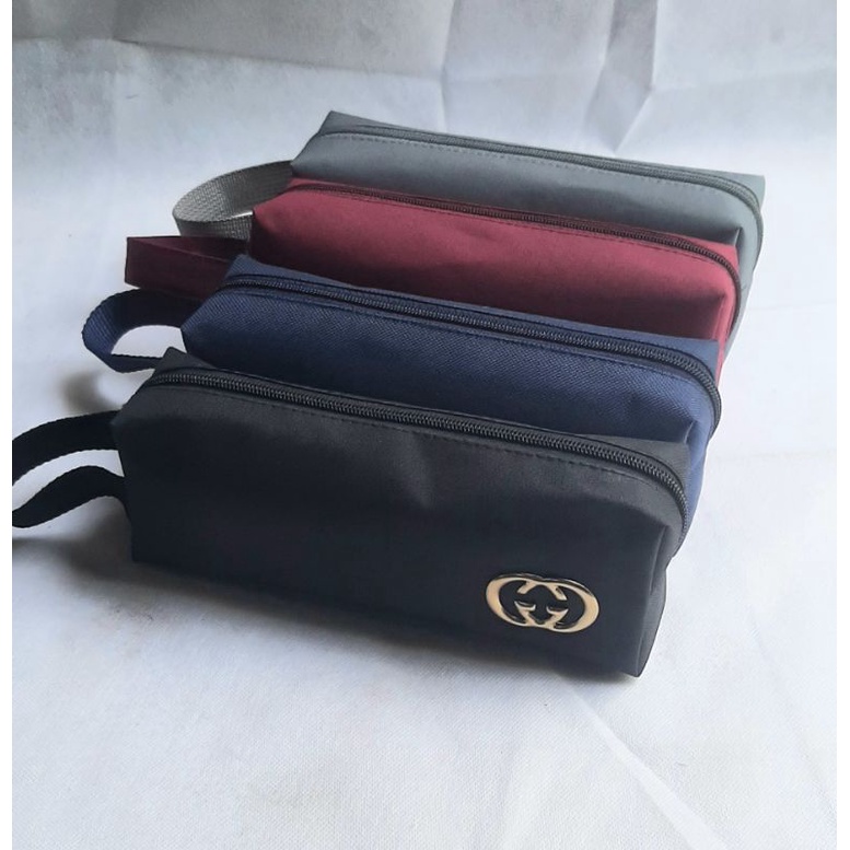 

tas pouch_dompet makeup & tempat pensil berbahan tebal D300 premium (bonus pensil)