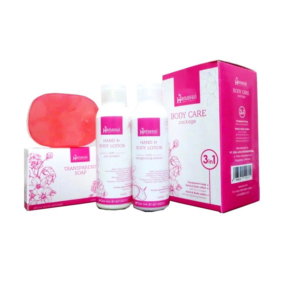 LOTION HANASUI 3IN1 ORIGINAL BPOM / 3 in 1body care by AILIN