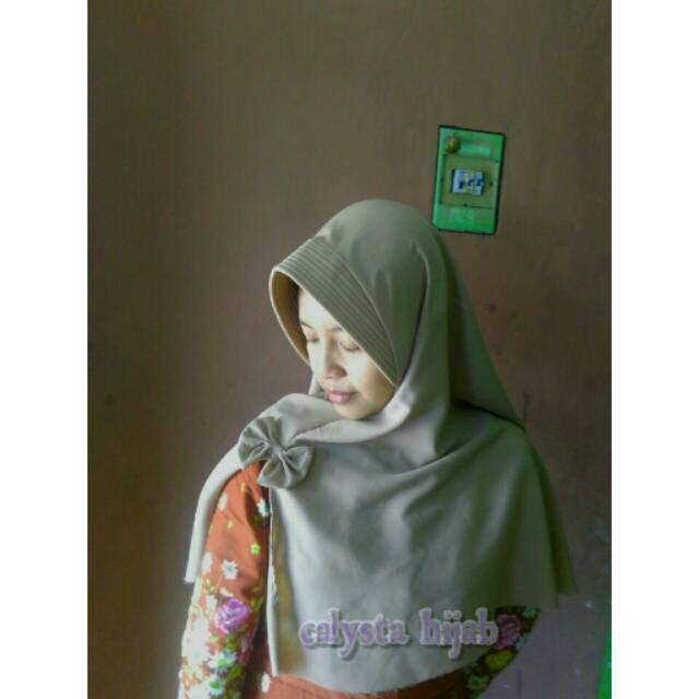 jilbab khimar pet belah pita kecil