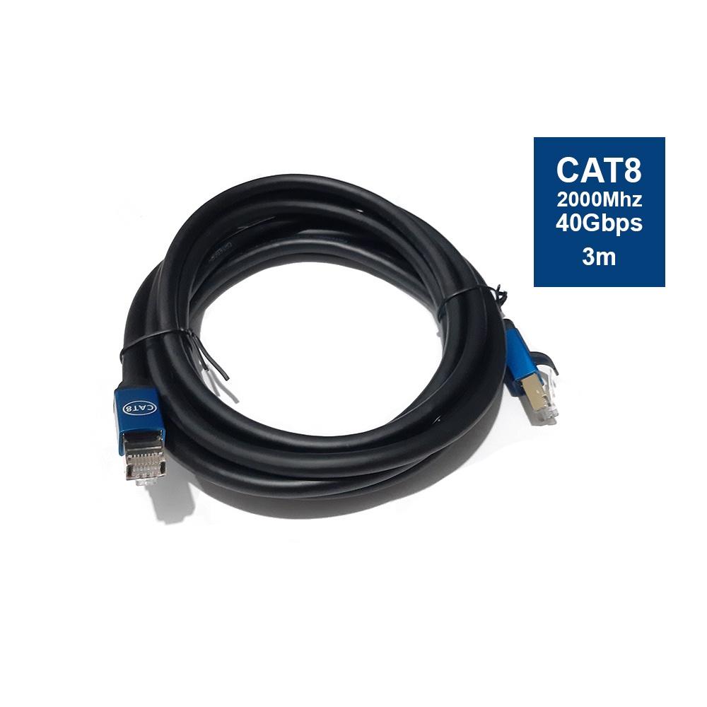 Kabel Round Cat 8 Patch Cord Ethernet UTP Cable 3 Meter