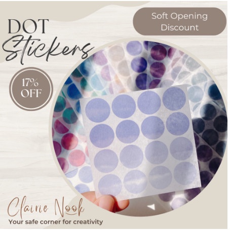 

Sticker Label Kertas Stiker Warna Kartun Dekorasi Bullet