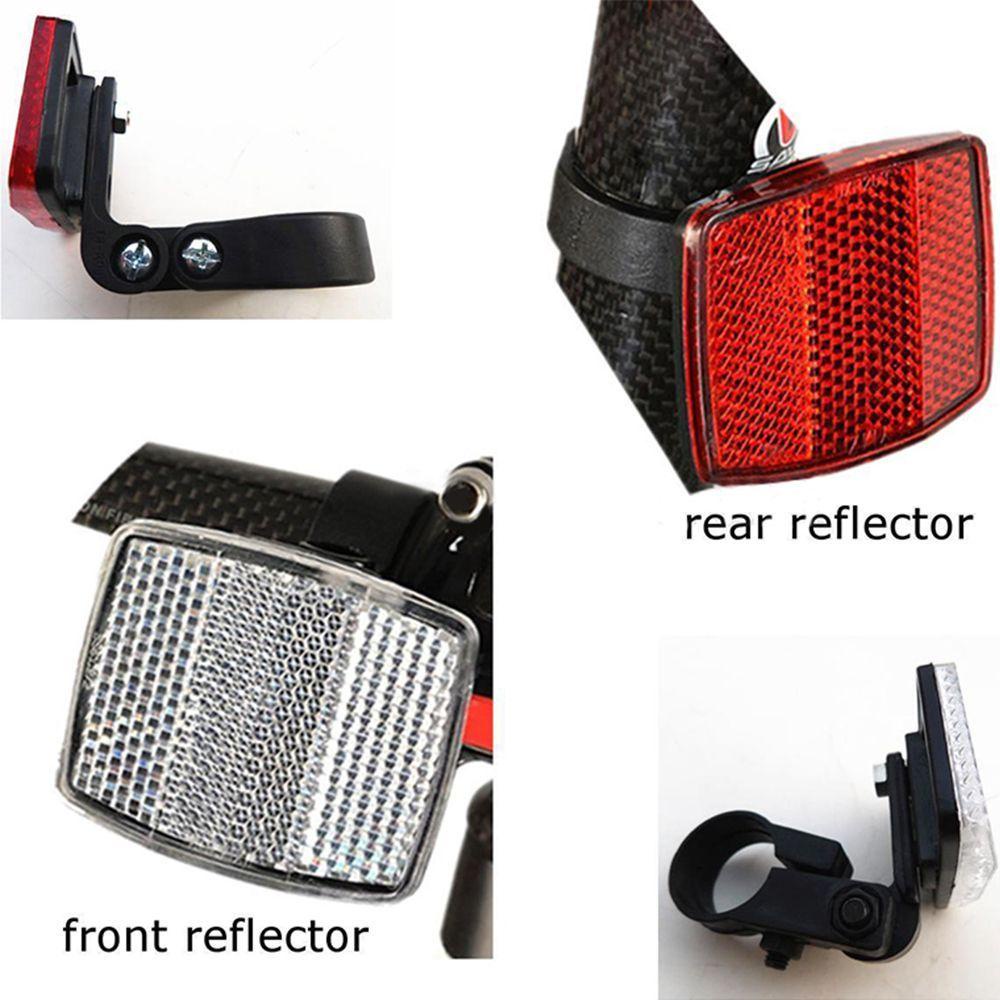 Sepeda Jalan Plastik Reflektor Agustinina Depan Belakang MTB Warning Light