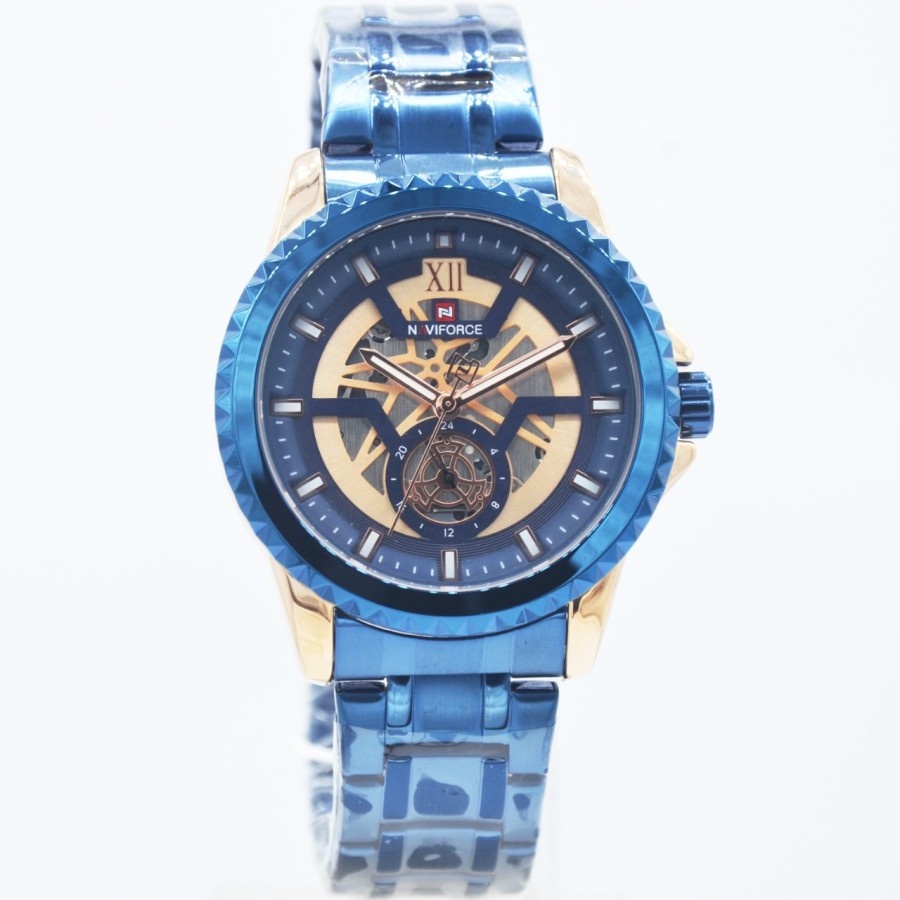 JAM TANGAN NAVIFORCE NF9186MBLU NF9186MG NF9186MRC NF9186MS NF9186MGC ORIGINAL