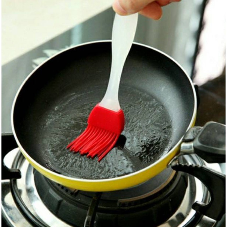 Kuas Silikon Kuas dapur Kue Kuas Masak Silicone Brush Roti BBQ Cake Minyak Mentega Anti Rontok Panas PR017