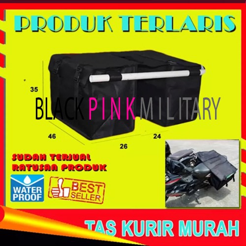 Tas Kurir Motor Tas Keranjang Motor Tas Kanvas Motor Tas Pos Motor-JUMBO