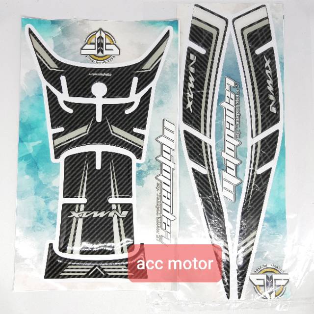 stiker tankpad new nmax 2020 carbon resin premium