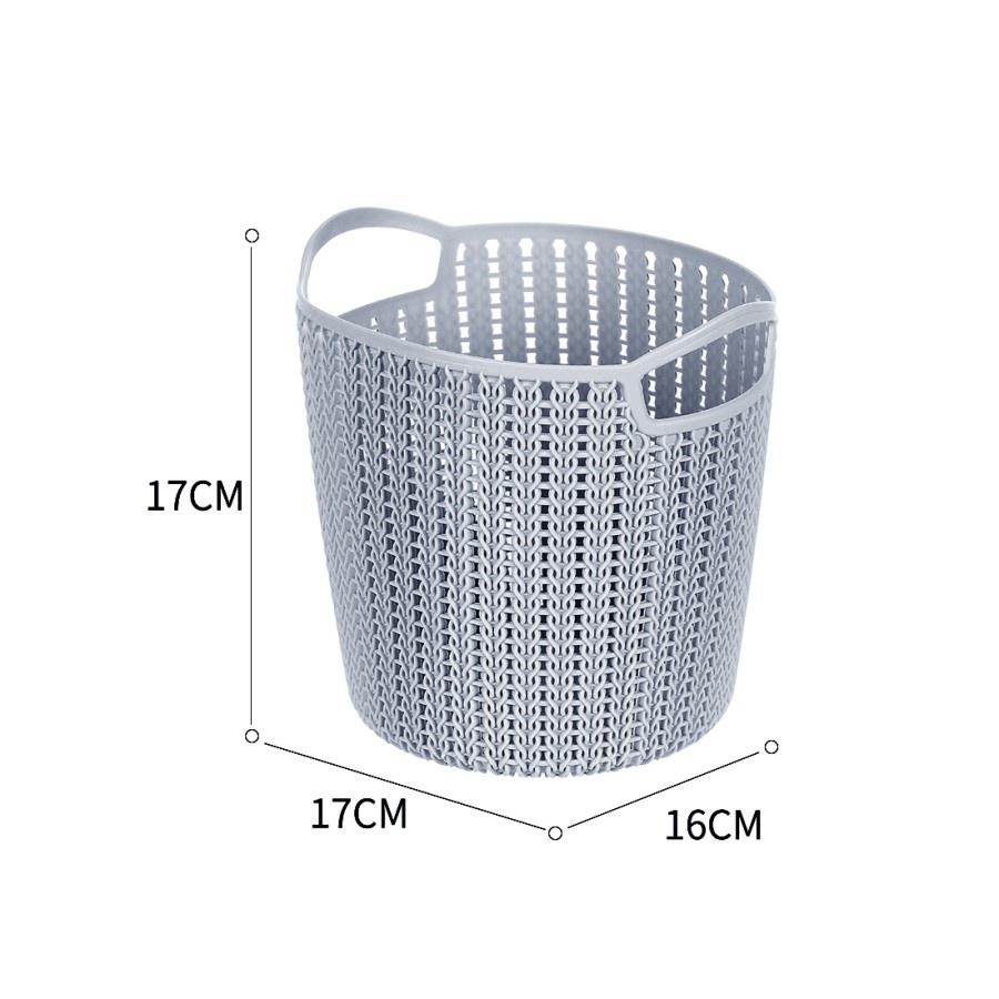 Keranjang Ember Penyimpanan Bulat Plaited Storage Bucket