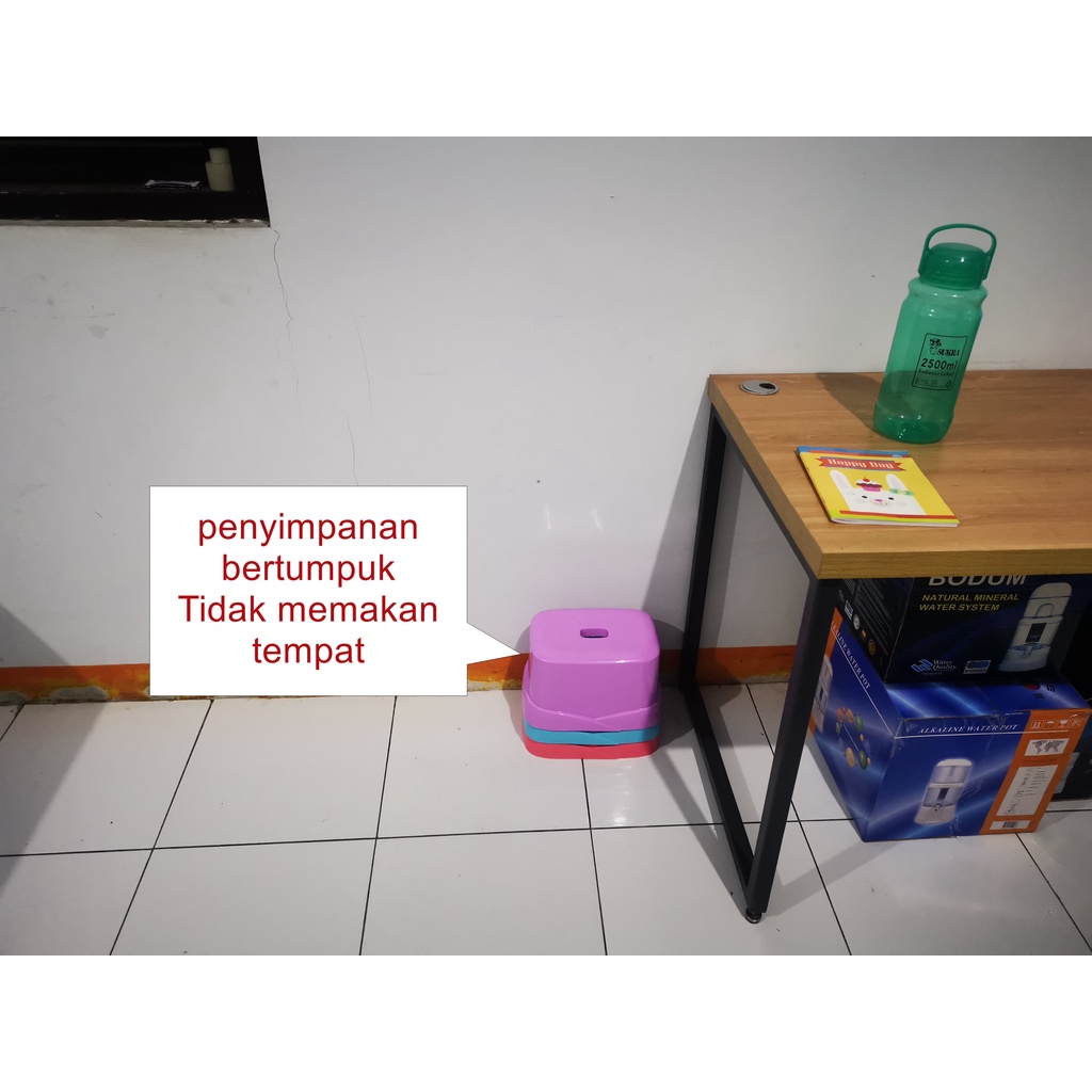 2PCS bangku plastik/bangku sepatu/bangku plastik Anak /bangku sender anak/ bangku TK