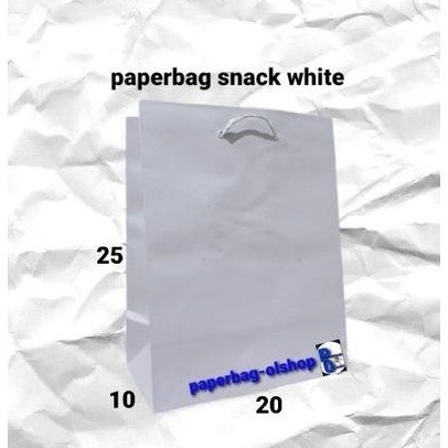 

paperbag snack white (20×10×25)