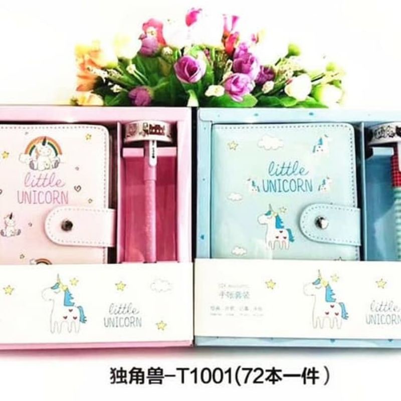 

Buku tulis set/ book set motif unicorn 2nd